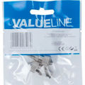 VALUELINE Coax Connector Male Metal Silver 2PCS