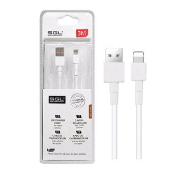 SGL Lightning USB data quickcharger cable 3m