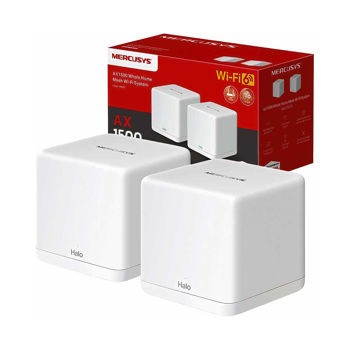 Mercusys Halo H60X WiFi Mesh Network Access Point Wi‑Fi 6 Dual Band (2.4 & 5GHz) σε Διπλό Kit Λευκ